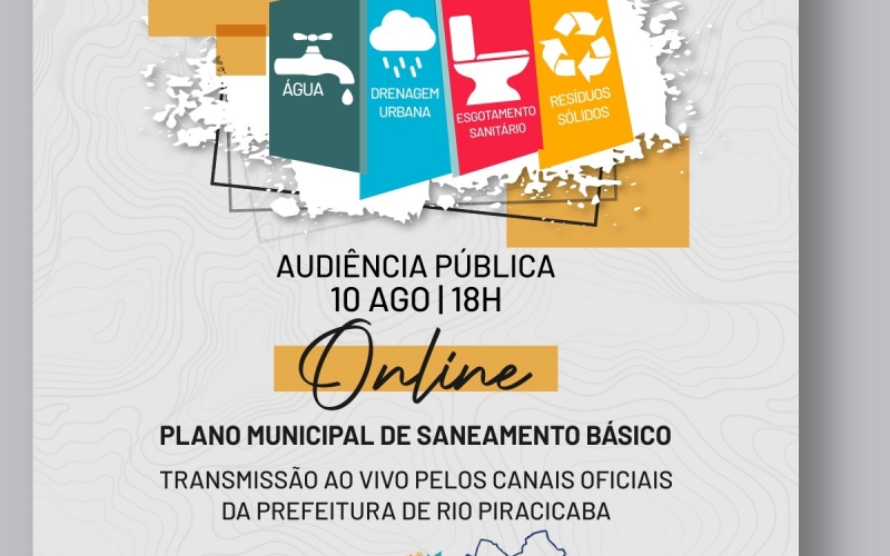 Secretaria de Meio Ambiente e Agricultura promove audiência pública a respeito da revisão do PMSB Municipal