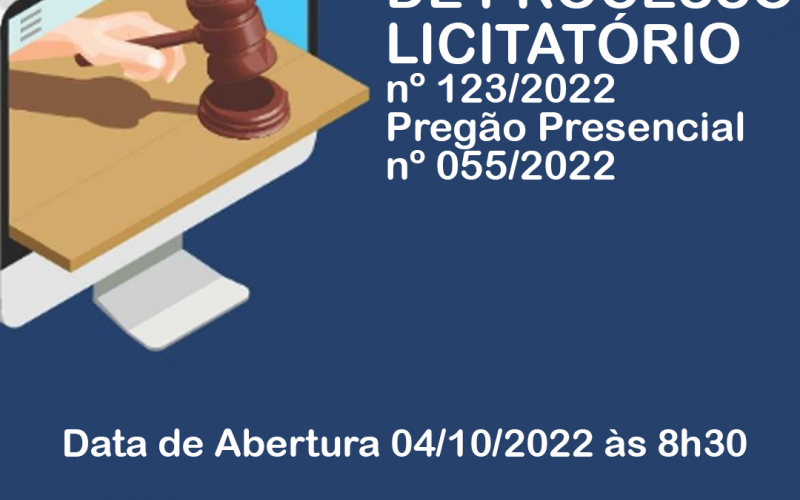 Reagendamento do Processo Licitatório nº123/2022
