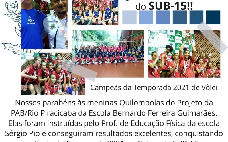 Projeto Escolar do Quilombo Caxambu supera grandes equipes e sagra-se campeã no voleibol
