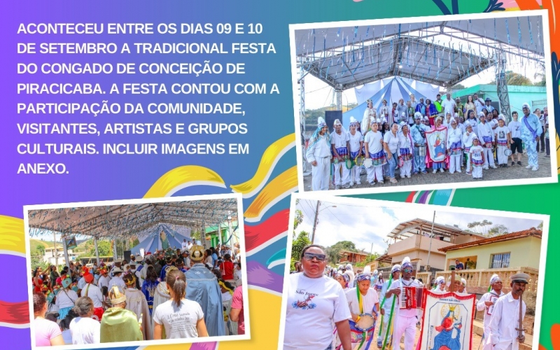 Festa do Congado no Distrito de Conceição de Piracicaba.