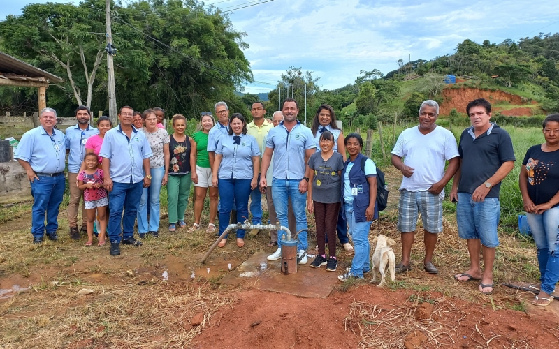 Entrega do Poço Artesiano na Comunidade de Domingos José