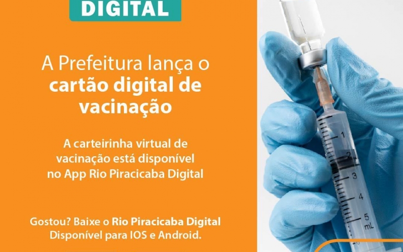Prefeitura de Rio Piracicaba disponibiliza Cartão Vacina no App