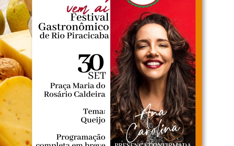 Salve a data! está chegando o 6º Festival Gastronômico de Rio Piracicaba!