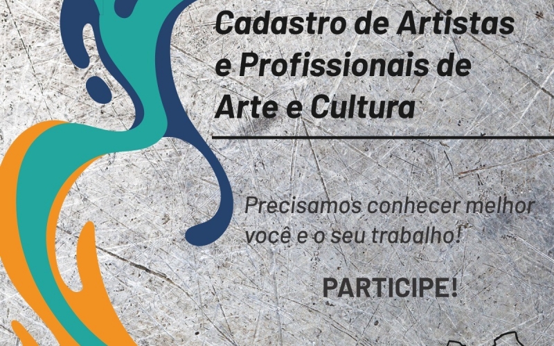 Cadastro de Artistas e Profissionais de Arte e Cultura dever ser realizado até a próxima sexta-feira, 04/06.