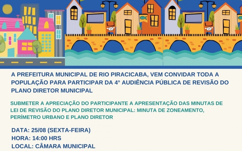 4º Audiência Pública de Revisão do Plano Diretor Municipal.