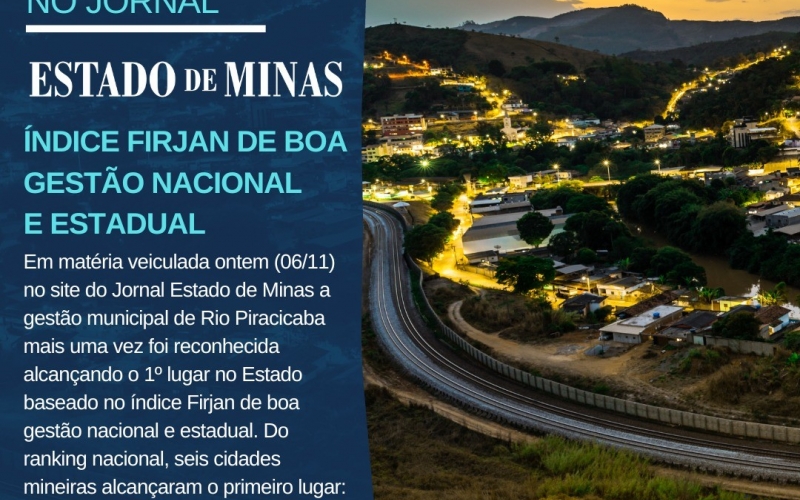 Rio Piracicaba é destaque em Jornal